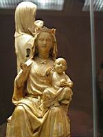 Statue, Vierge a l'Enfant, Ile-de-France, v 1240-1250, Ivoire (Paris, musee de Cluny) (3)